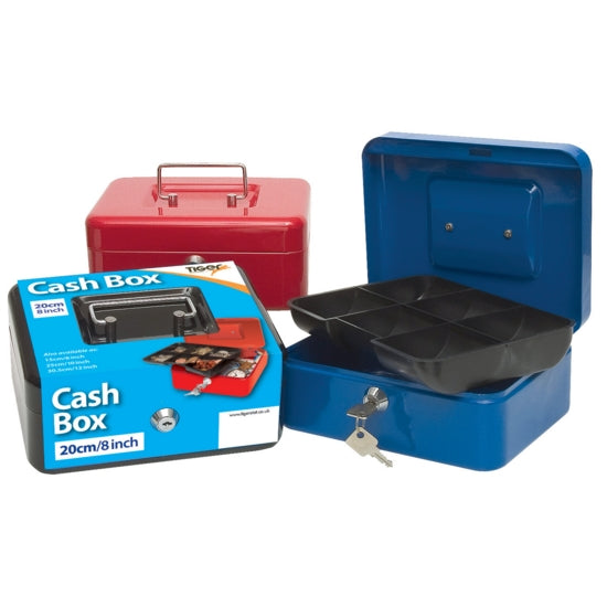 Tiger Stationery 5" Metal Cash Box