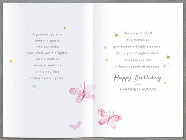 Standard Greeting Cards Birthday Granddaughter Gibson Core Line