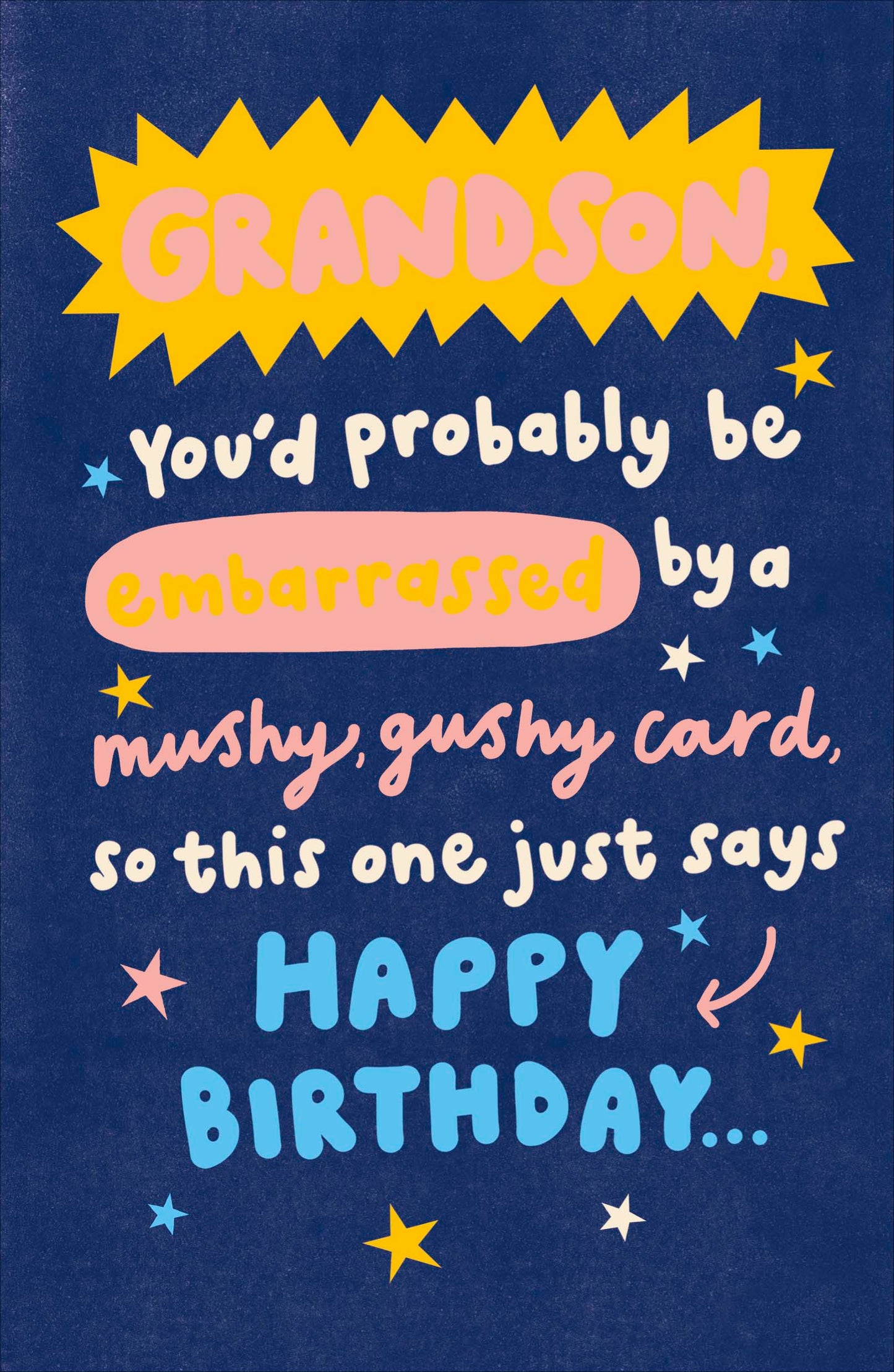 Standard Greeting Card Grandson & Gt Range: Hanson Core Line