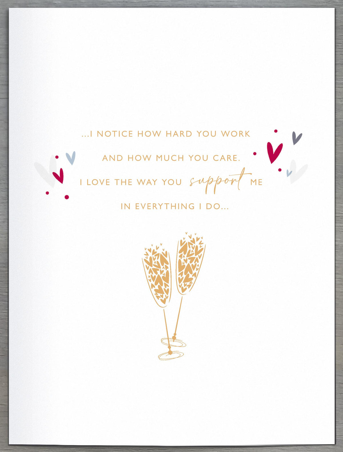 Hand Finished Greeting Cards Husband Gibson Core Line