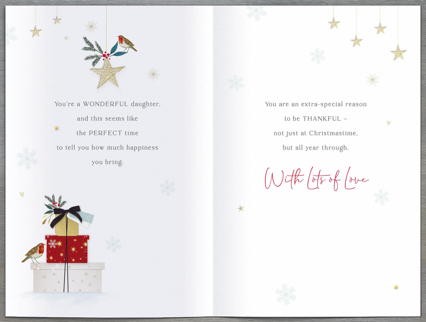 Hand Finished Greeting Cards Daughter Gibson Core Line