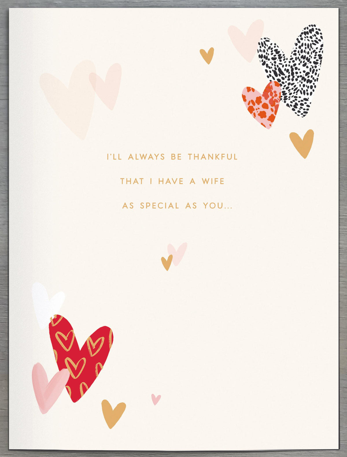 Hand Crafted Greeting Cards Wife Carlton Core Line