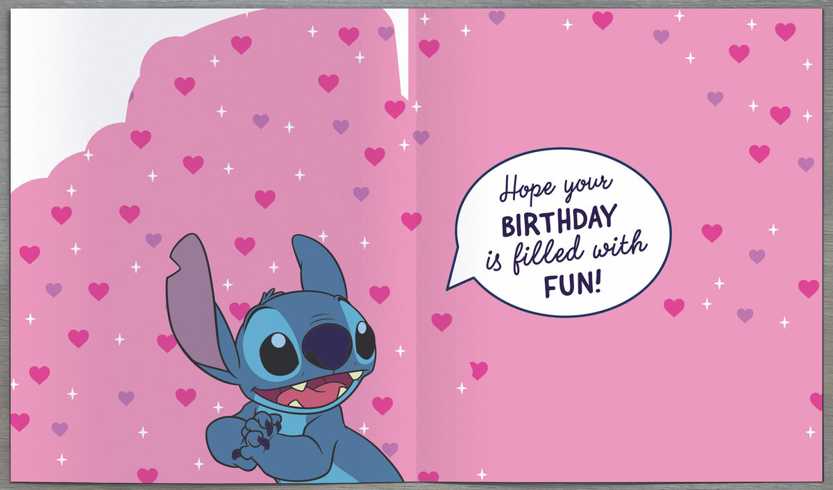 Standard Greeting Cards Birthday 3 Year Girl Juvenile Disney Lilo and Stitch