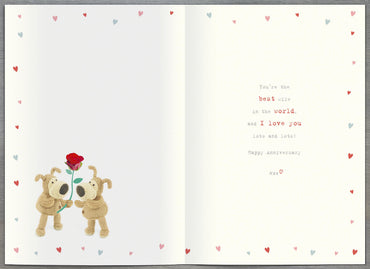 Standard Greeting Cards Anniversary Wedding Wife Cute Boofle
