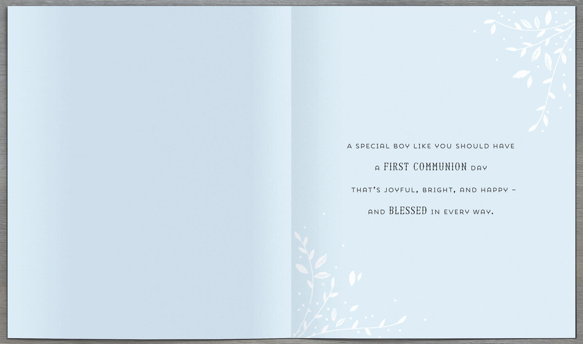 Standard Greeting Cards Communion Boy Carlton Core Line