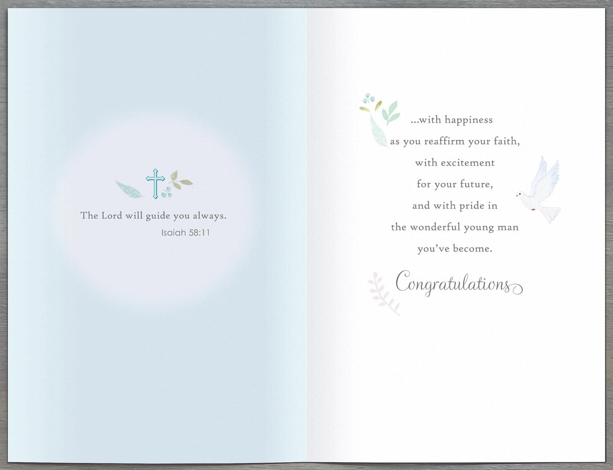 Standard Greeting Cards Confirmation Boy Gibson Core Line