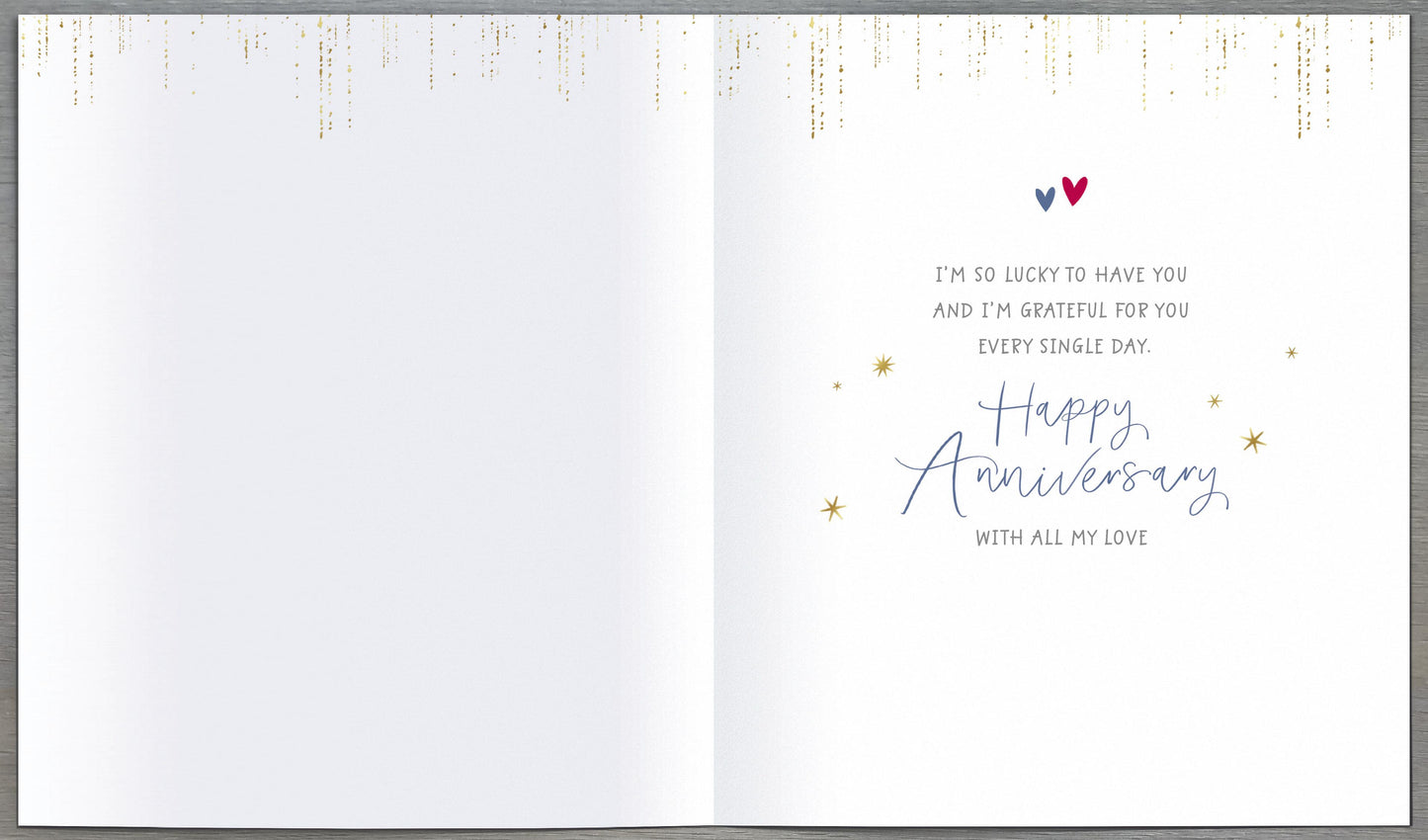 Standard Greeting Cards Anniversary Wedding Wife Carlton Core Line