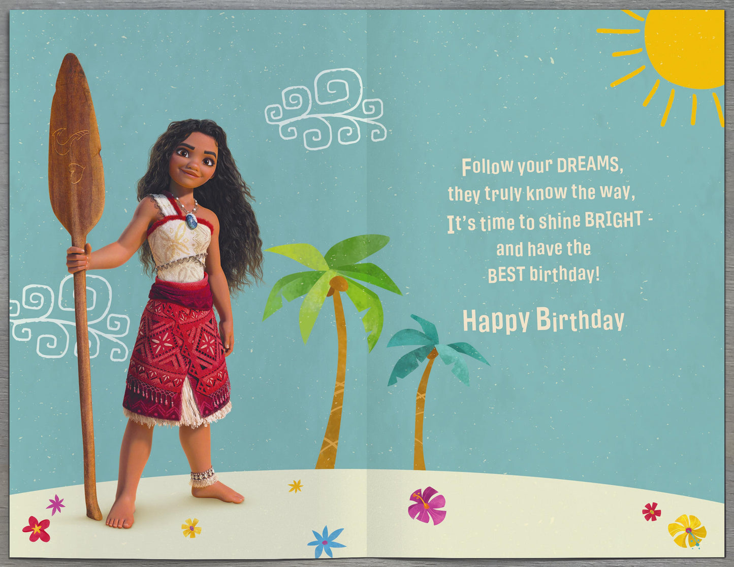 Standard Greeting Cards Birthday Granddaughter Juvenile Disney Moana