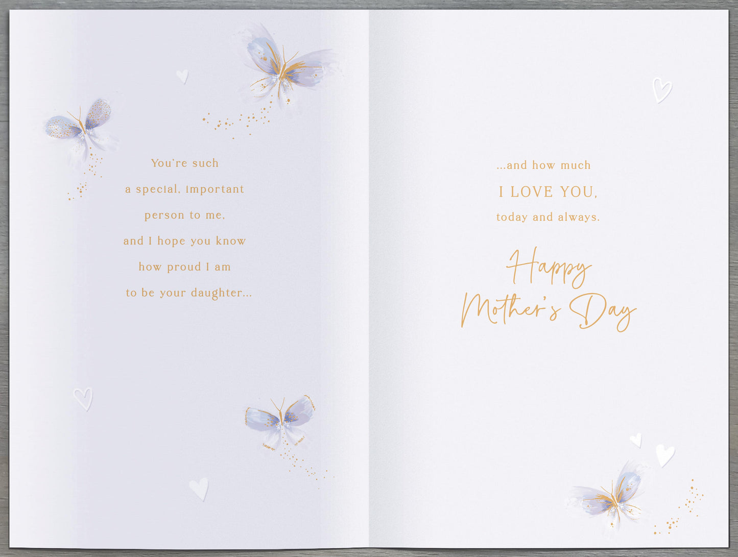 Standard Greeting Cards Mum From Daughter Gibson Core Line