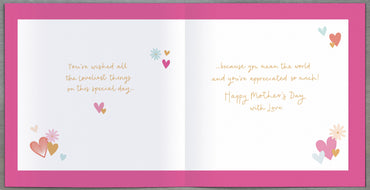 Hand Finished Greeting Cards Mum Carlton Core Line