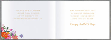 Hand Finished Greeting Cards Mum Carlton Core Line