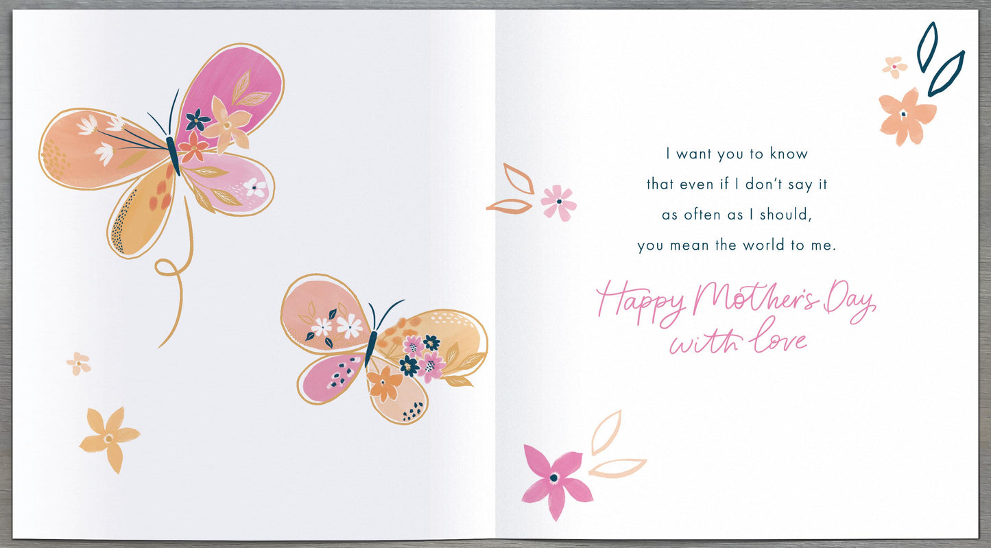 Standard Greeting Cards Mum From Son Carlton Core Line