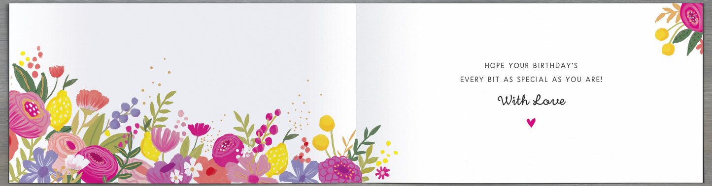 Standard Greeting Cards Birthday Grandma Fleur