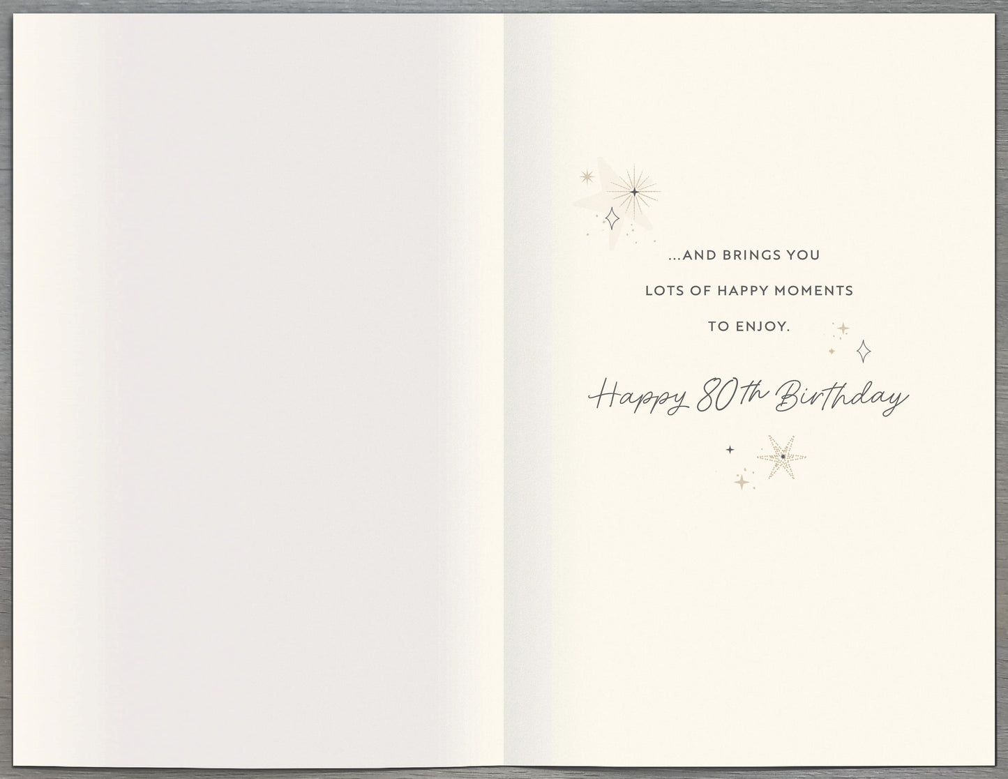 Standard Greeting Cards Birthday 80th Gibson Core Line
