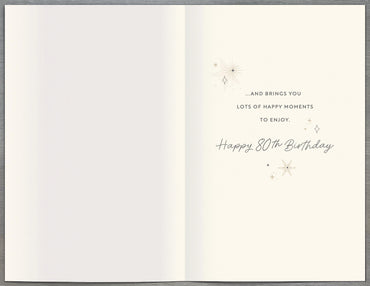 Standard Greeting Cards Birthday 80th Gibson Core Line
