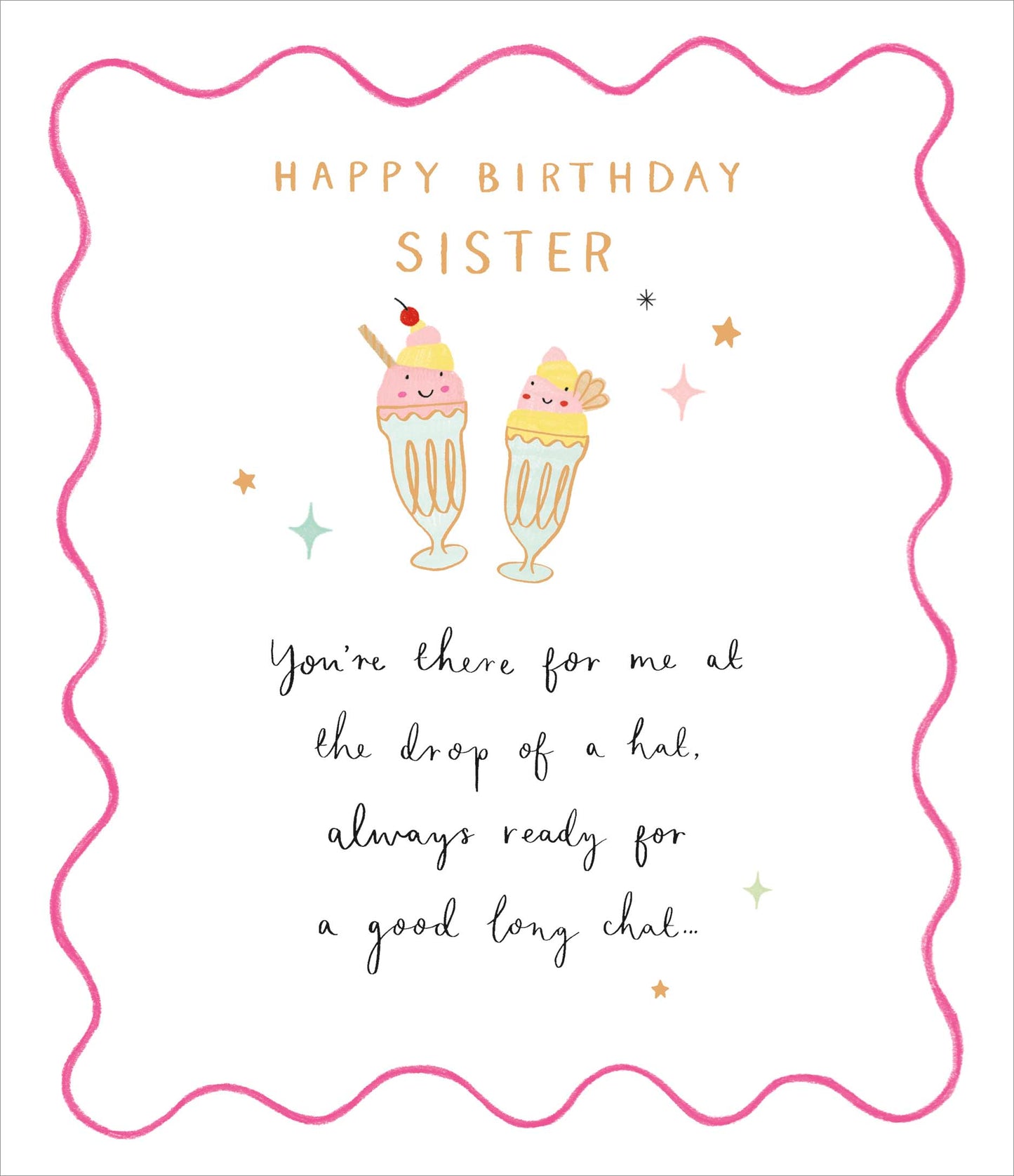 Standard Greeting Cards Birthday Sister Amuslings