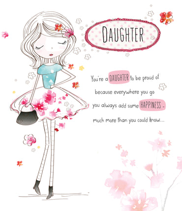 Standard Greeting Cards Birthday Daughter Juvenile Alana Rose