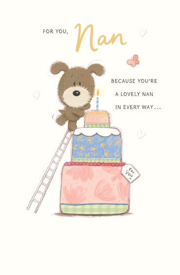 Standard Greeting Cards Birthday Nan Cute Lots of Woof