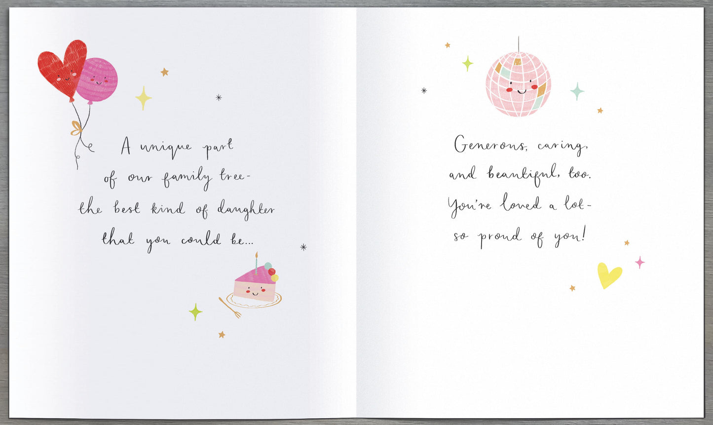 Standard Greeting Cards Birthday Daughter Amuslings
