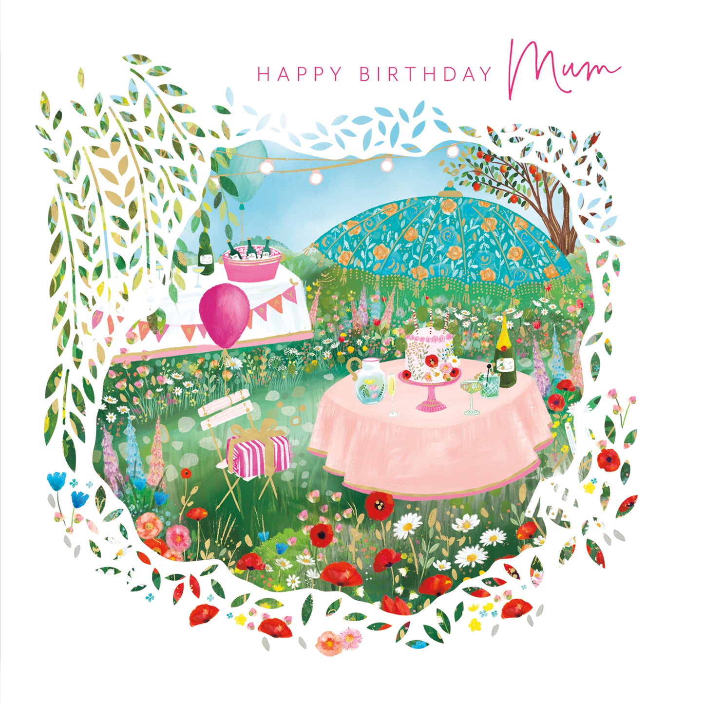 Hand Finished Greeting Cards Birthday Mum Carlton Core Line