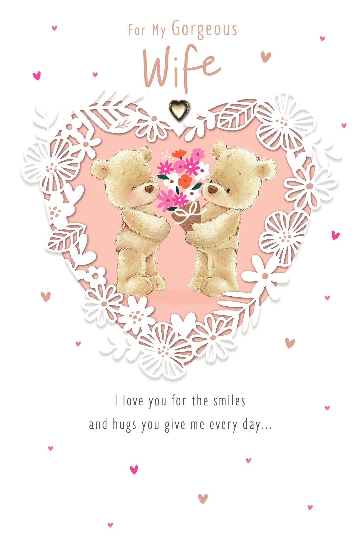 Standard Greeting Cards Birthday Wife Cute Nutmeg