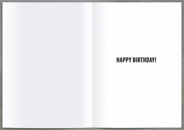 Standard Greeting Cards Birthday 50th Hum Neon Flash