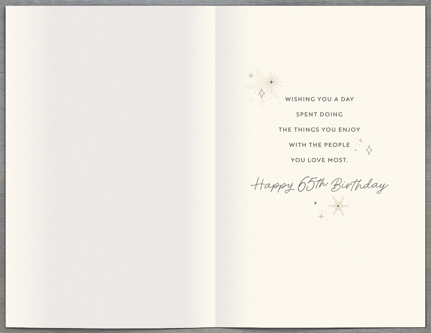 Standard Greeting Cards Birthday 65th Gibson Core Line