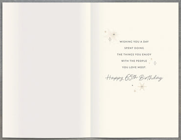 Standard Greeting Cards Birthday 65th Gibson Core Line