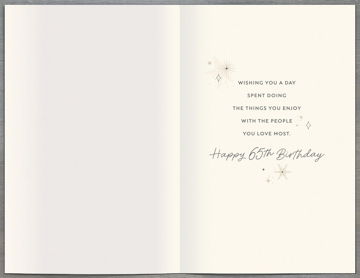 Standard Greeting Cards Birthday 65th Gibson Core Line