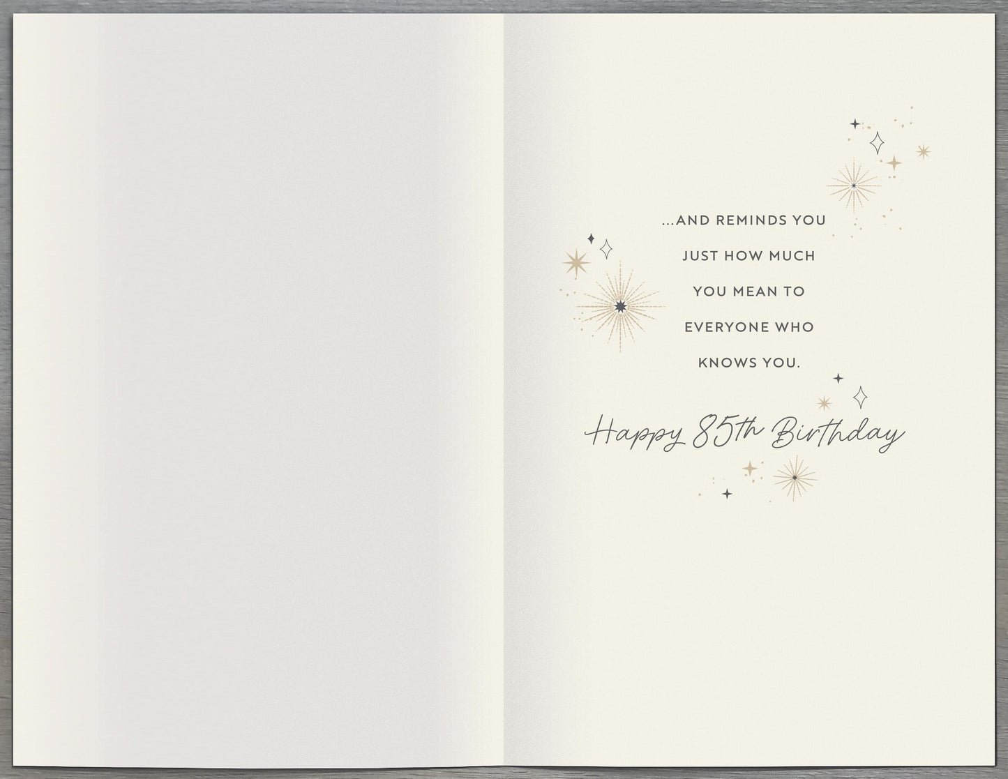 Standard Greeting Cards Birthday 85th Gibson Core Line