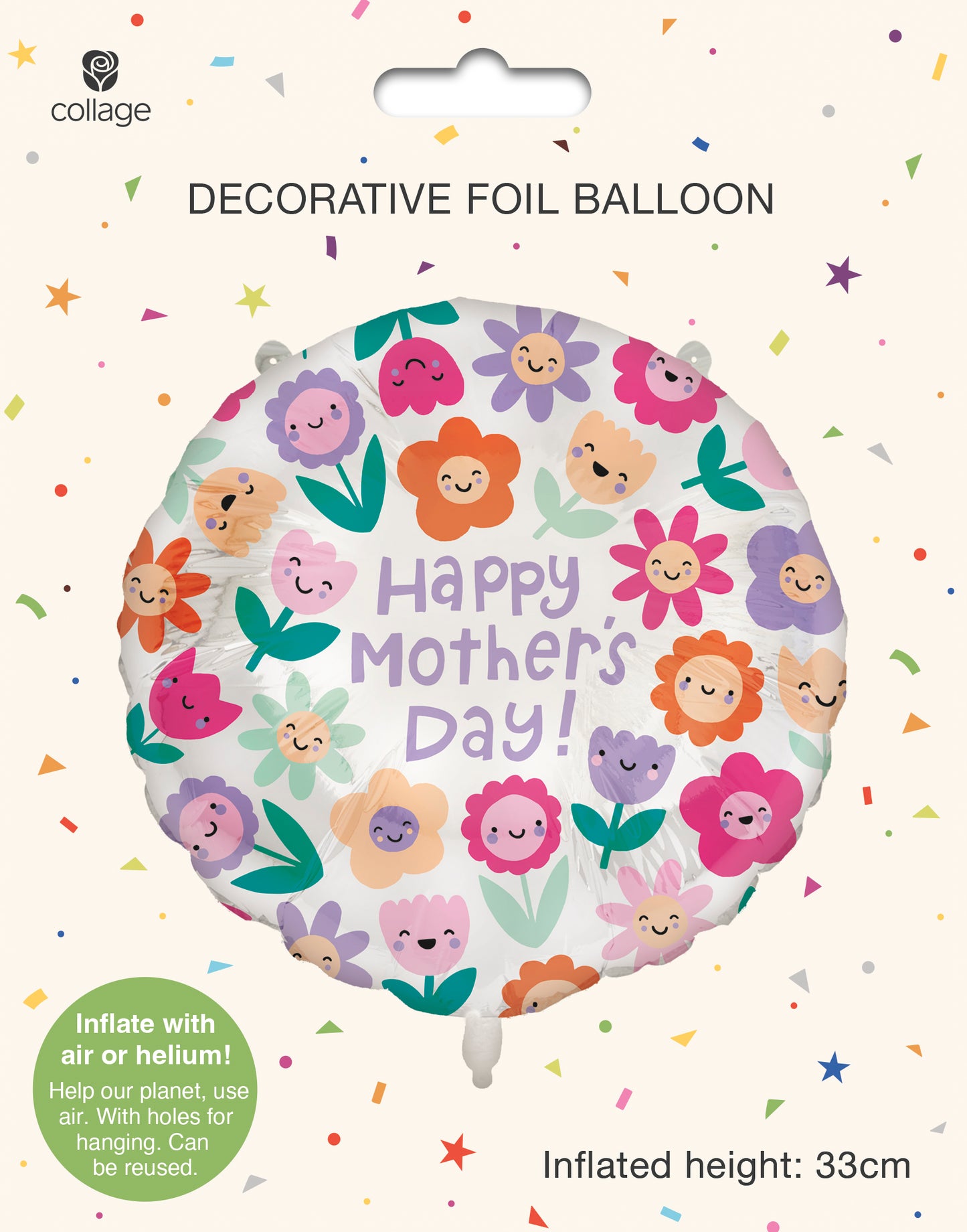 Balloon Foil Greeting Cards General Wish Social Stationery