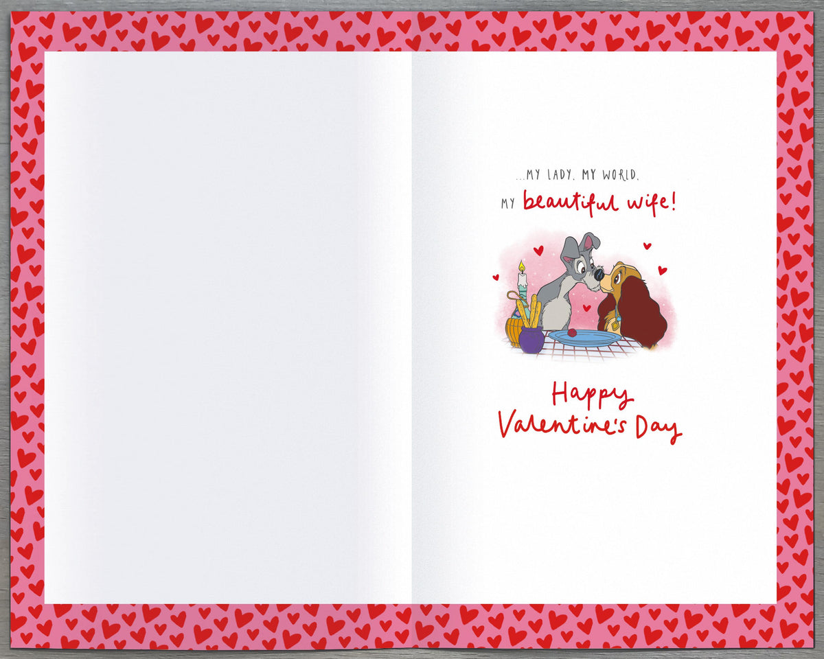 Standard Greeting Cards Wife Cute Disney Lady And The Tramp