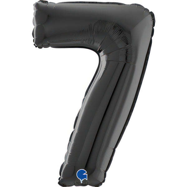 26" Grabo Black Number 7 Shape Balloons