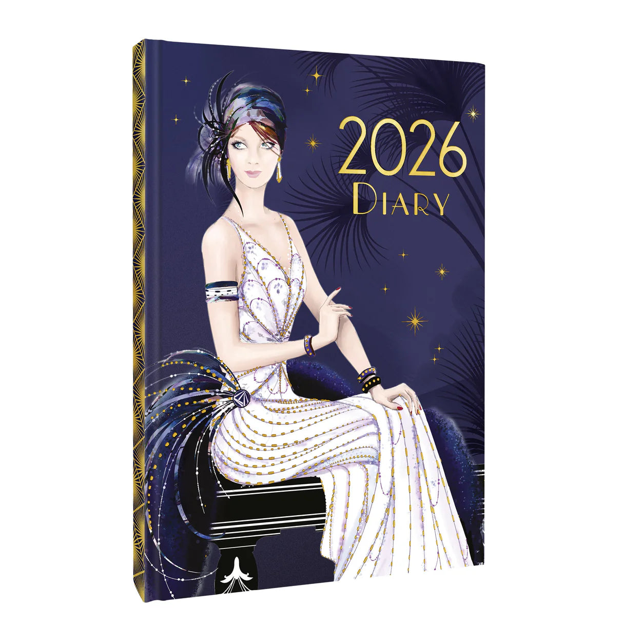 Claire Coxon Art Deco 2026 A5 Weekly Diary – Hardback Week-to-View Planner with Elegant Illustrations