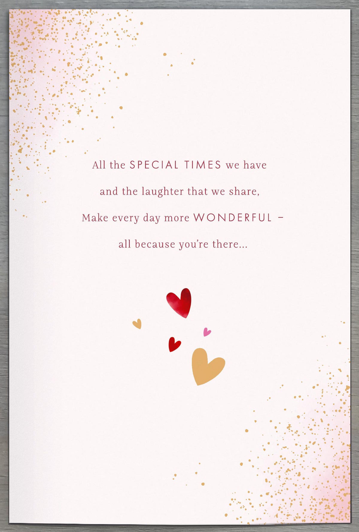 Hand Finished Greeting Cards Wife Gibson Core Line