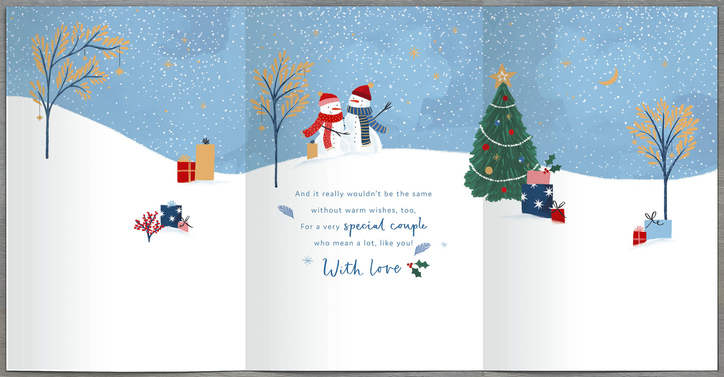 Standard Greeting Cards Daughter & Son In Law Snowy Days