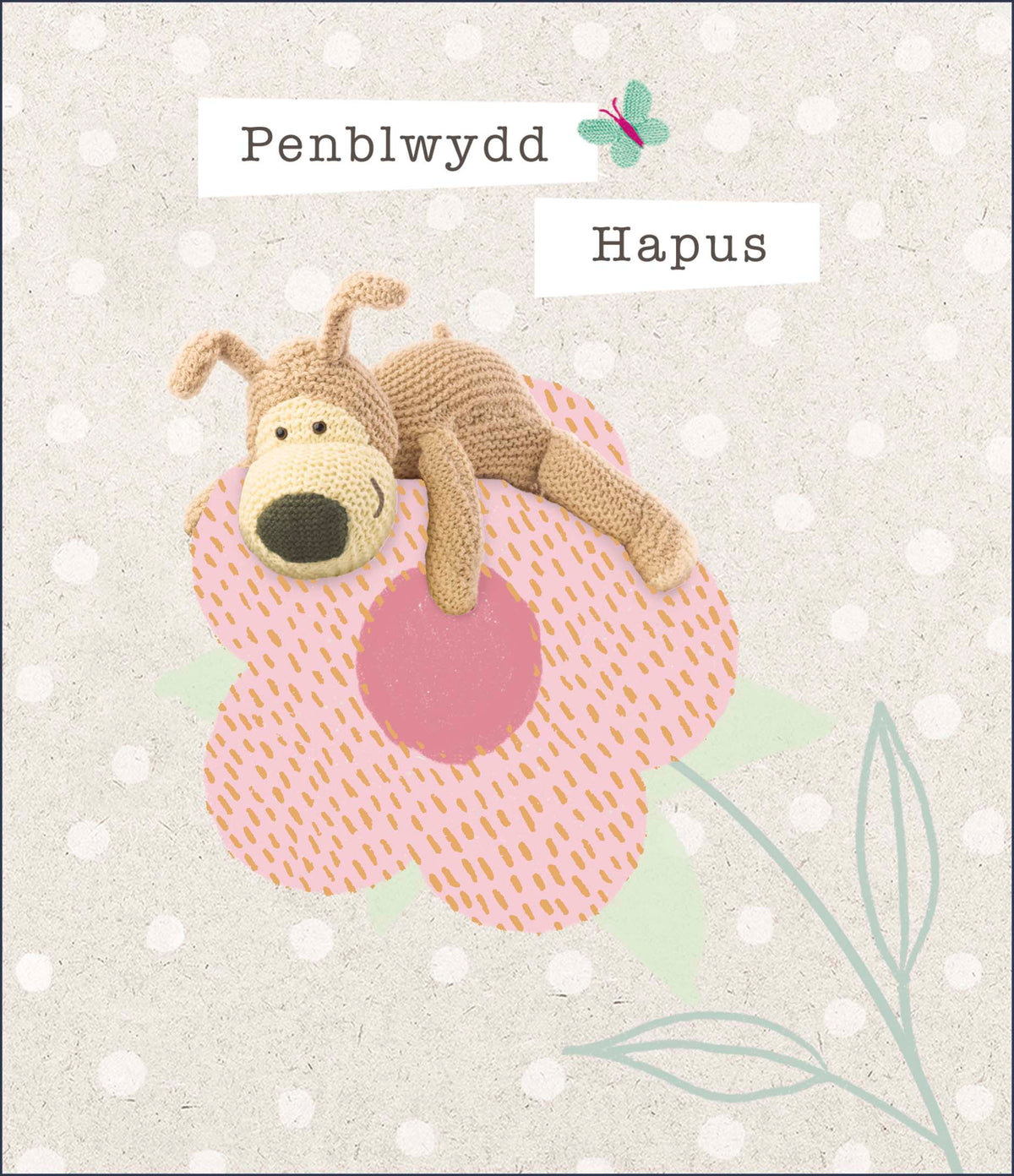 Standard Greeting Cards Birthday Welsh Cute Boofle