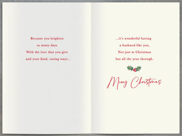 Standard Greeting Cards Husband Simply Traditional