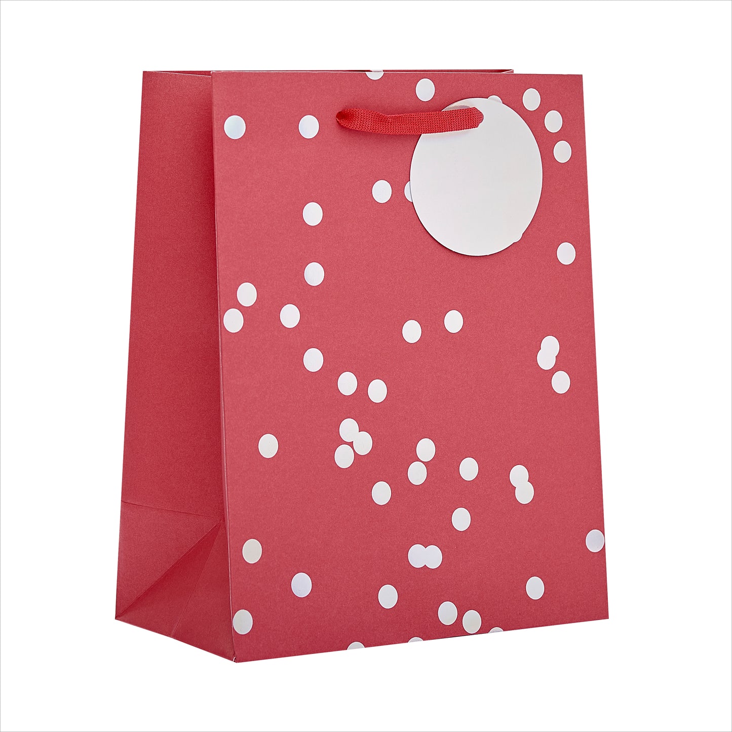 Gift Bag Medium Greeting Cards Open Red Holo