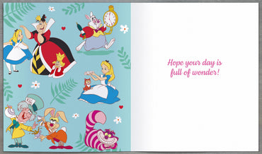 Standard Greeting Cards Birthday 4 Year Girl Juvenile Disney Alice In Wonderland