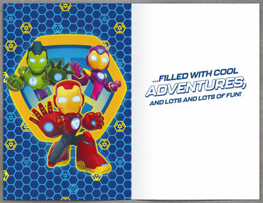 Standard Greeting Cards Juvenileenile General Disney Iron Man and his Awesome Friends