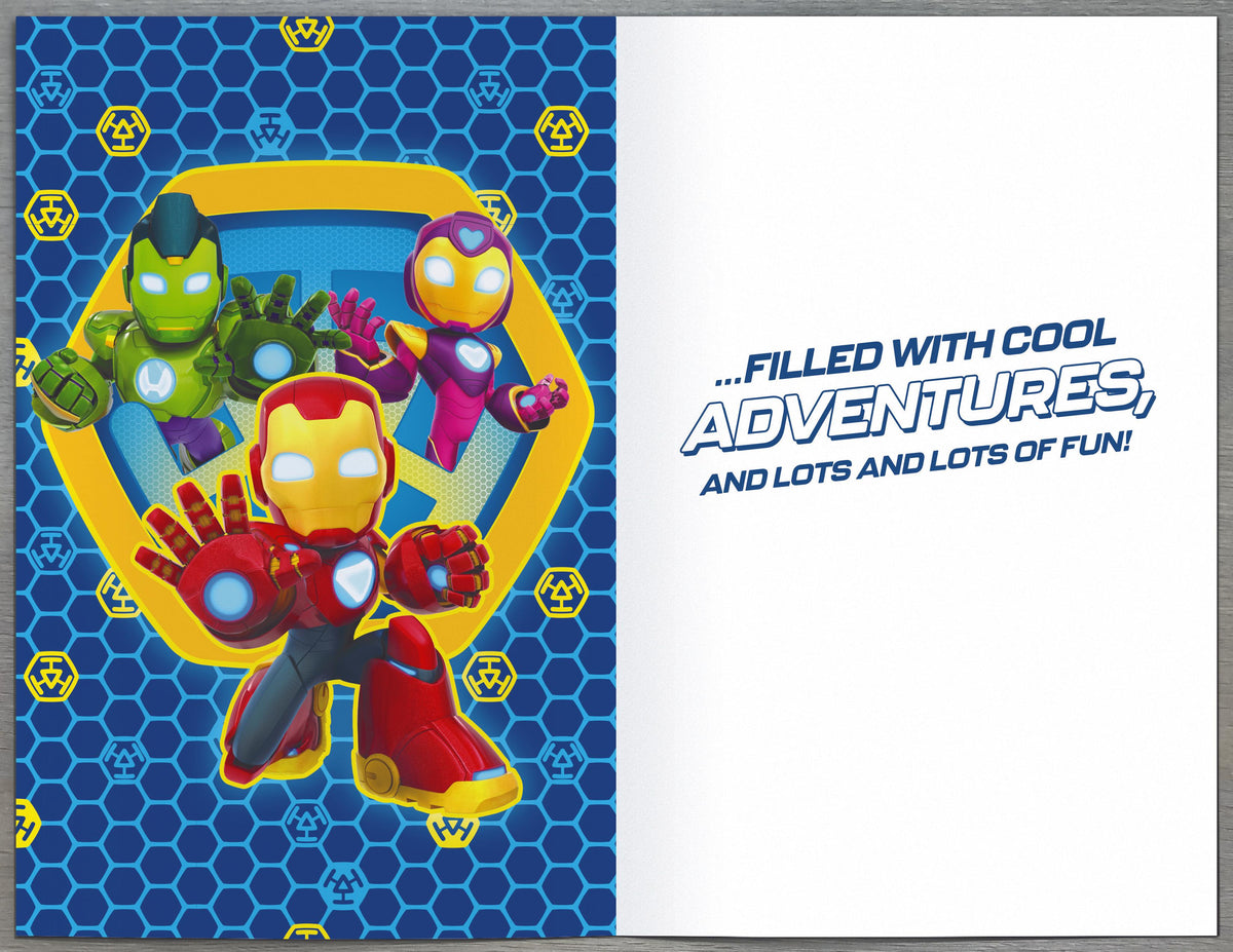 Standard Greeting Cards Juvenileenile General Disney Iron Man and his Awesome Friends