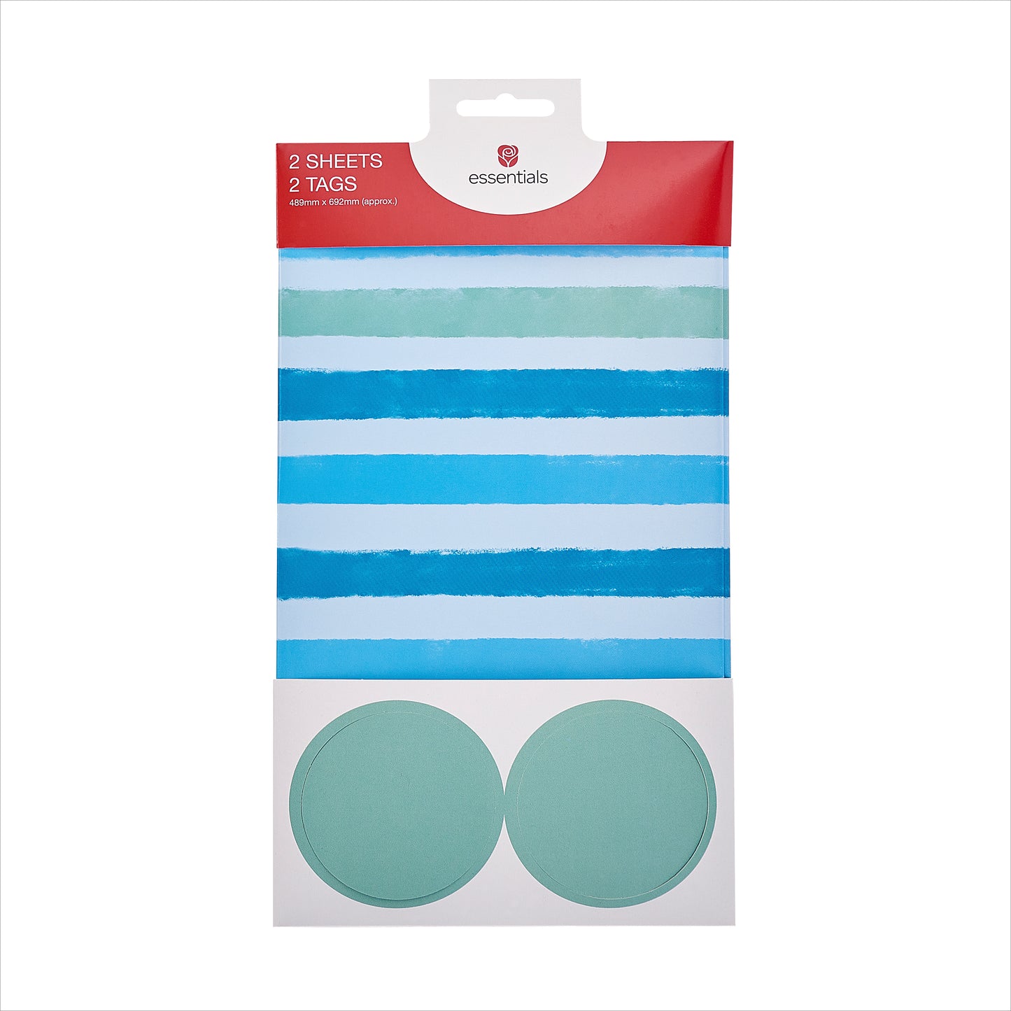 2 Sheet 2 Tag Greeting Cards Open Masc Essentials Blue Stripe