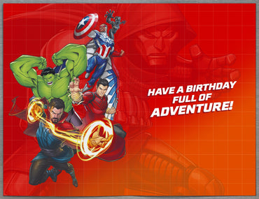 Standard Greeting Cards Birthday 7 Year Boy Juvenile Disney Avengers