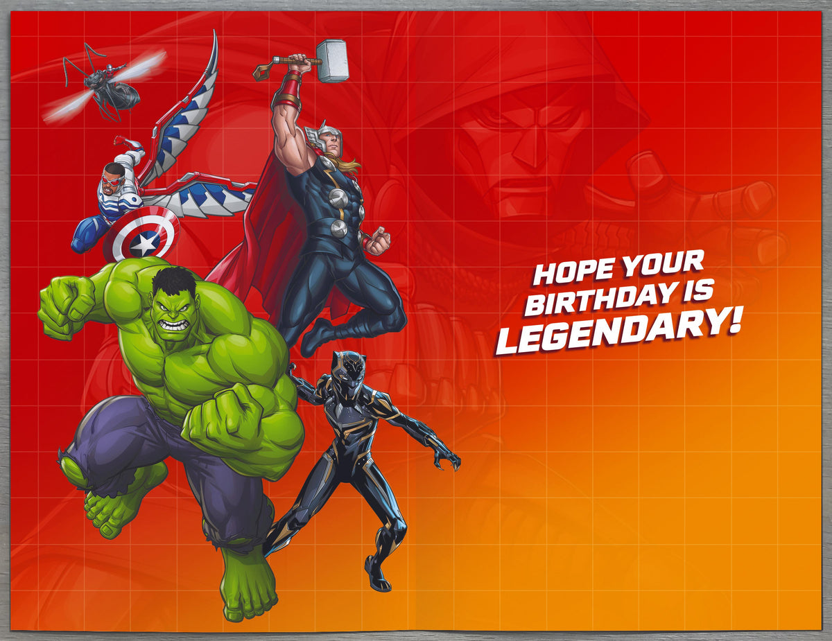 Standard Greeting Cards Birthday 10 Year Boy Juvenile Disney Avengers