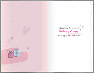 Standard Greeting Cards Birthday 4 Year Girl Juvenile Alana Rose