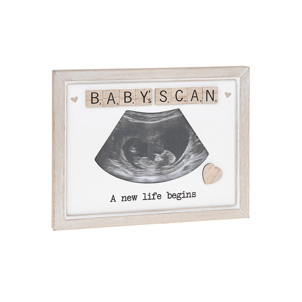 Scrabble Sentiments Frame Baby Scan