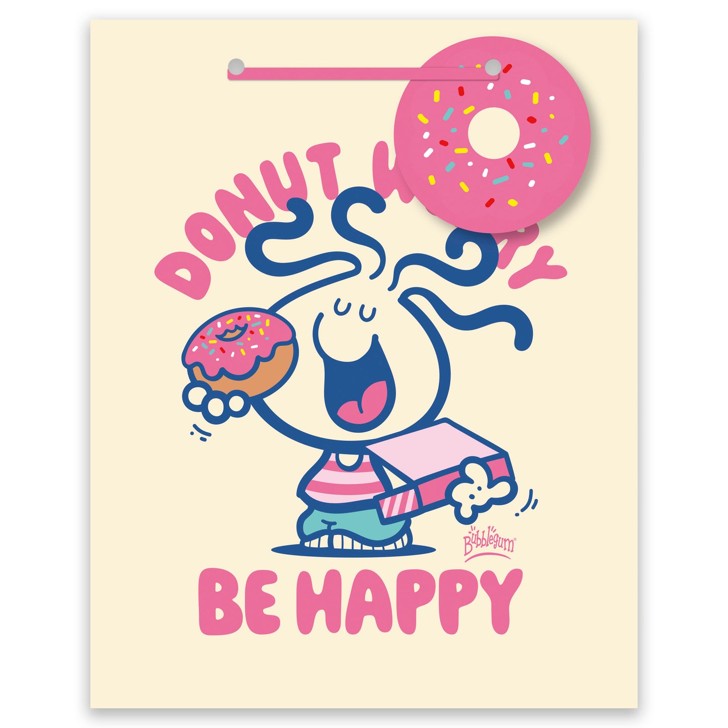 Gift Bag Medium Greeting Cards Open Blank Bubblegum