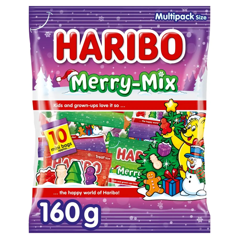 Haribo Merry Mix Fruit, Milk & Sweet Foam Multipack 160g