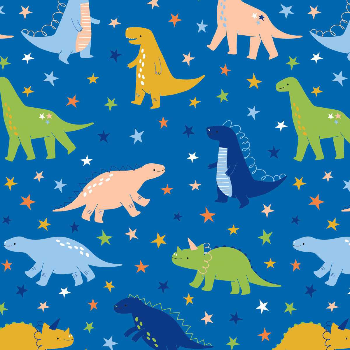 Rollwrap 2m Tear Strip Greeting Cards Juvenileenile Male Essentials Dinosaur